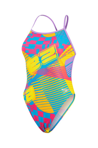 Fato de banho - Malva e amarelo