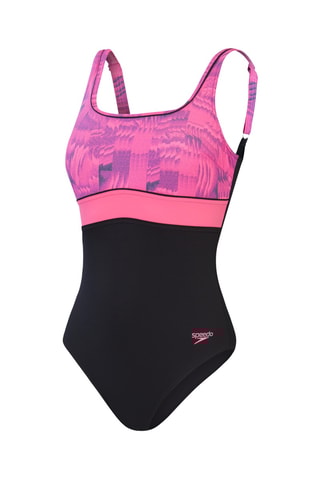 Fato de banho - Preto e rosa-maquilhagem