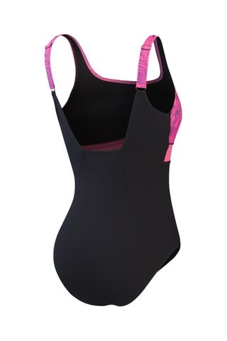 Fato de banho - Preto e rosa-maquilhagem