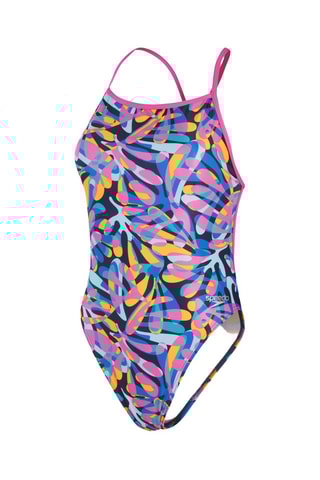 Fato de banho - Azul-marinho e rosa