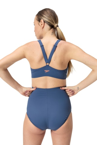 Parte de baixo de biquíni de grávida cintura subida - Azul-cobalto