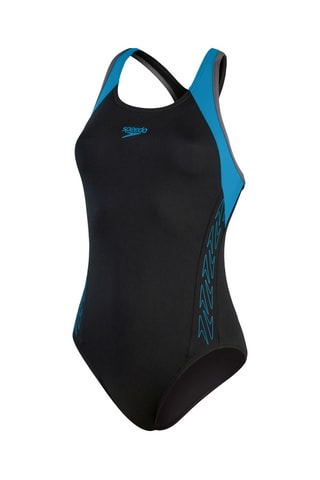 Fato de banho - Preto e azul-claro