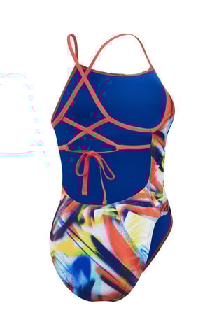 Fato de banho - Vermelho e azul-elétrico 