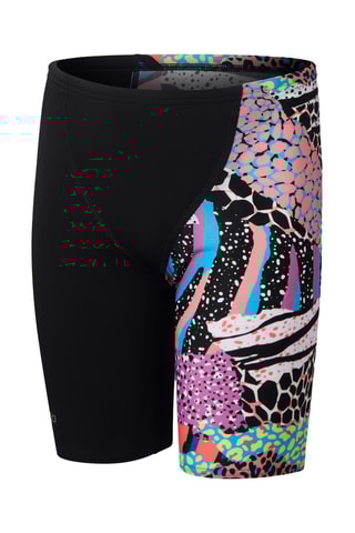 Calções ciclista de banho - Preto e rosa