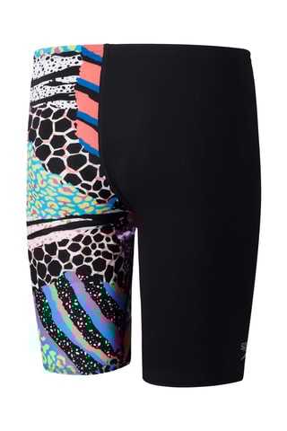 Calções ciclista de banho - Preto e rosa