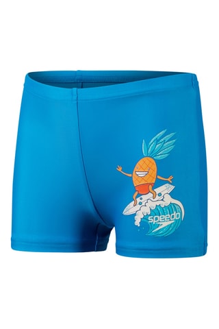 Boxers de banho - Azul-real e amarelo