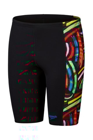 Calções ciclista de banho - Preto e vermelho