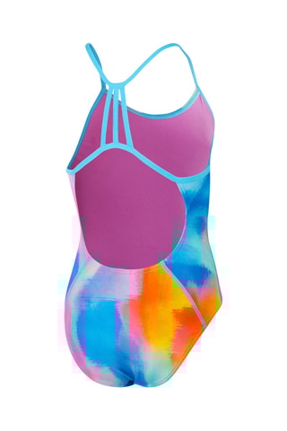 Fato de banho - Azul-cobalto e rosa