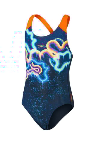 Fato de banho - Azul e laranja