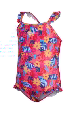 Fato de banho - Rosa-velho e vermelho