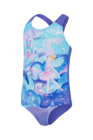 Fato de banho - Violeta e azul-celeste