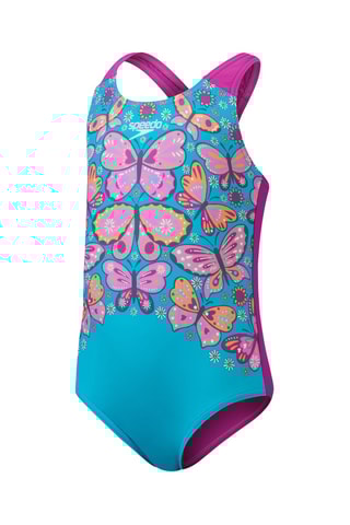 Fato de banho - Turquesa e violeta 