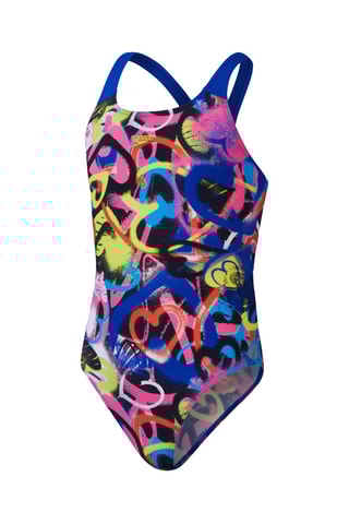 Fato de banho - Rosa e azul-real