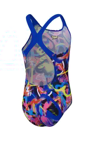 Fato de banho - Rosa e azul-real