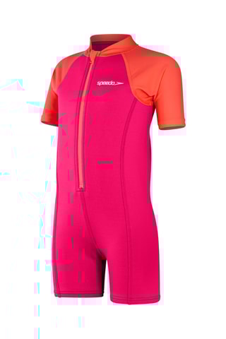 Macacão de banho - Fúcsia e coral