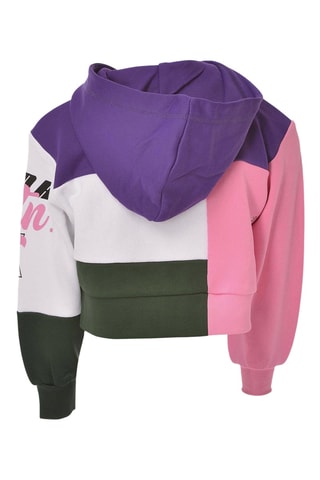 Sweater met Capuchon - Paars en Kaki