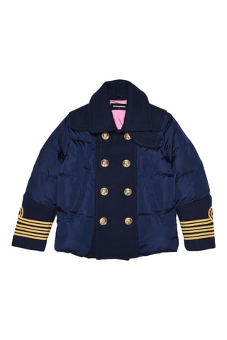 Wollen Gewatteerde Jas - Marineblauw