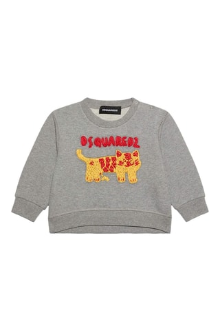 Sweater - Gemêleerd Grijs en Rood