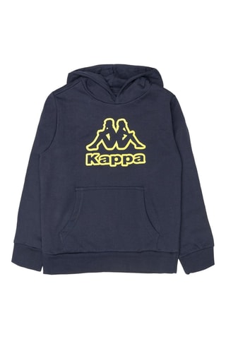 Sweat à capuche Bleu marine et jaune