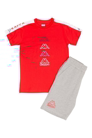 T-shirt et short - Rouge et gris chiné
