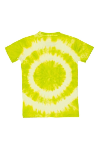 T-shirt tie and dye et short - Vert citron et noir