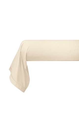 Taie de traversin en coton 80 fils/cm² Julian - Ivoire