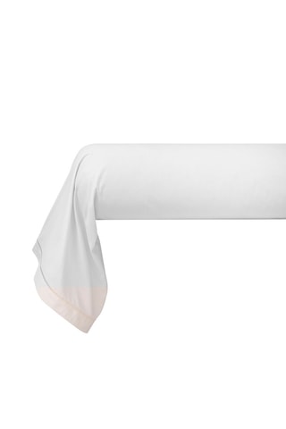 Taie de traversin en percale de coton 80 fils/cm² Julian - Blanc