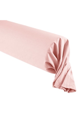 Taie de traversin en coton 57 fils/cm² - Rose