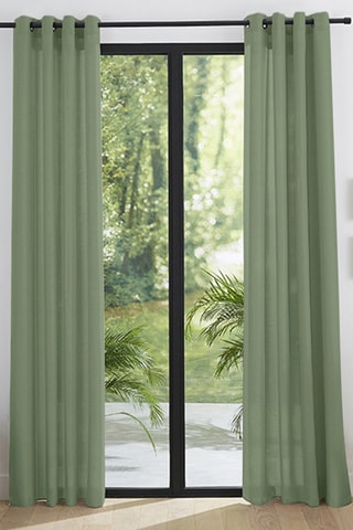 Rideau Moonlight - Vert - 140 x 260 cm