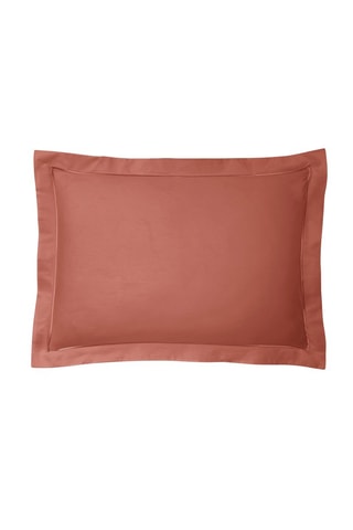 Taie d'oreiller en coton 80 fils/cm² Julian - Terracotta