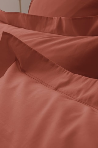 Taie d'oreiller en coton 80 fils/cm² Julian - Terracotta