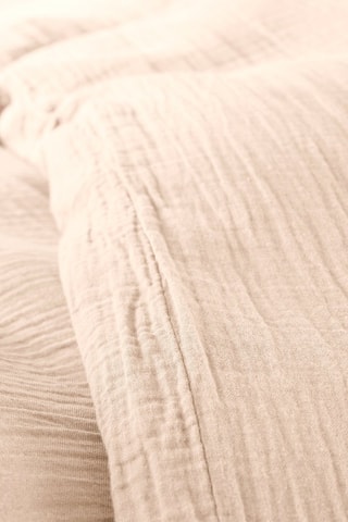 Parure de lit en gaze de coton 57 fils/cm² - Beige