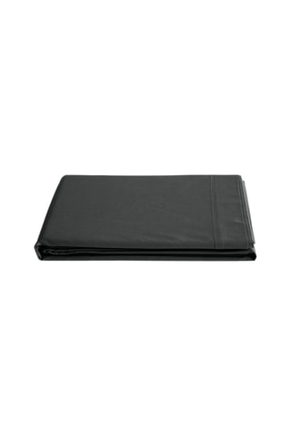 Drap plat en coton 57 fils/cm² - Noir