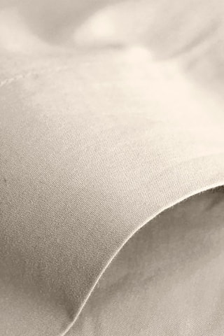 Drap plat en coton 57 fils/cm² - Sable