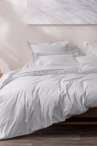 Housse de couette en percale de coton 80 fils/cm² Julian - Perle