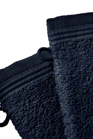 2 gants de toilette Spa - Bleu marine
