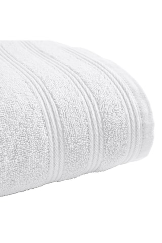 Serviette de toilette - Blanc - 50 x 100 cm