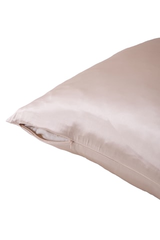 Taie d'oreiller en soie - Champagne