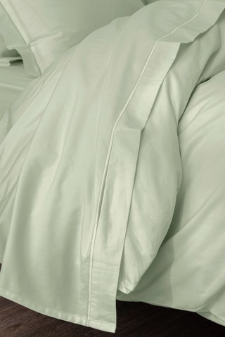 Drap plat en coton 80 fils/cm² Julian - Vert