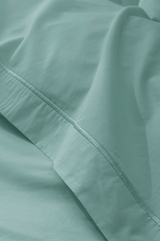 Drap plat en percale de coton 80 fils/cm² - Céladon