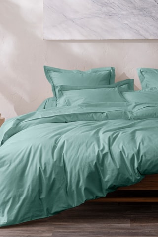 Housse de couette en coton 80 fils/cm² Julian - Céladon