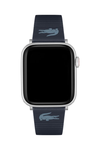 Bracelet compatible Apple Watch en cuir - Bleu marine