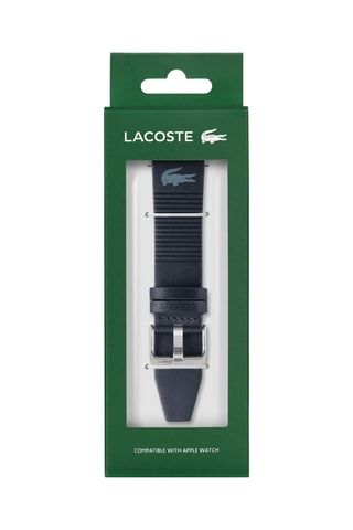 Bracelet compatible Apple Watch en cuir - Bleu marine