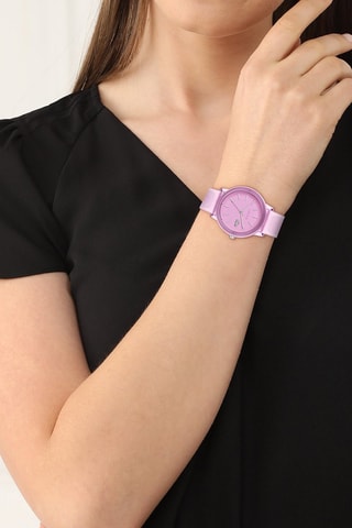 Montre à quartz en silicone - Rose
