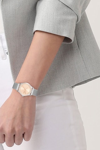 Montre à quartz en acier - Argenté