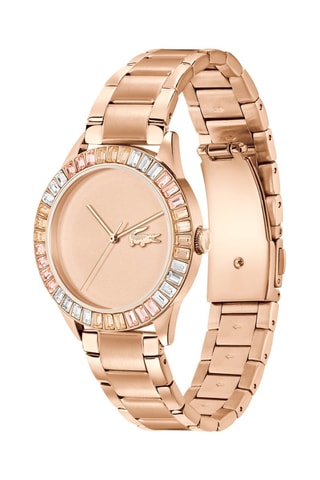 Montre à quartz en acier - Doré rose