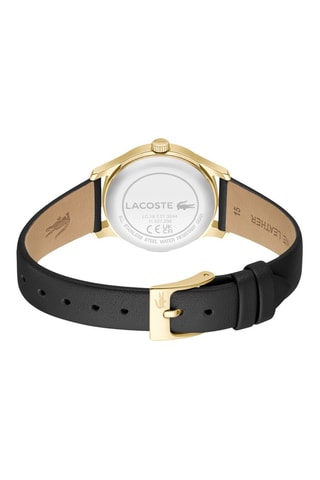 Montre à quartz en cuir - Noir