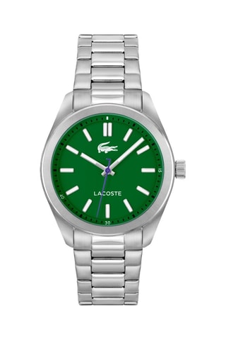 Montre à quartz en acier - Argenté et vert