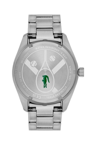 Montre à quartz en acier - Argenté et bleu