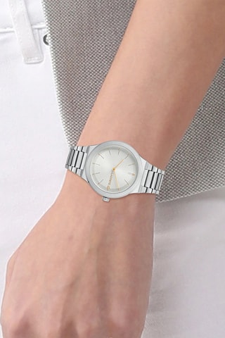 Montre à quartz en acier - 
Argenté